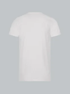 Slim Fit T-Shirt aus DELUXE Baumwolle Weiss