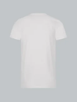 Slim Fit T-Shirt aus DELUXE Baumwolle Weiss