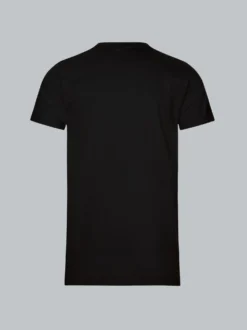 Slim Fit T-Shirt aus DELUXE Baumwolle Schwarz