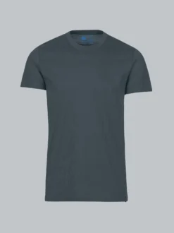 Slim Fit T-Shirt aus DELUXE Baumwolle Anthrazit