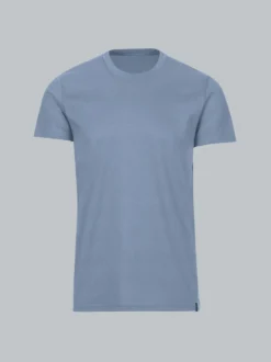 Slim Fit T-Shirt aus DELUXE Baumwolle Pearl-blue