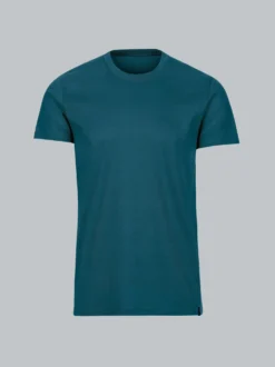 Slim Fit T-Shirt aus DELUXE Baumwolle Petrol