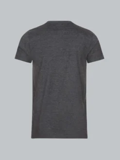 Slim Fit T-Shirt aus DELUXE Baumwolle Anthrazit-melange