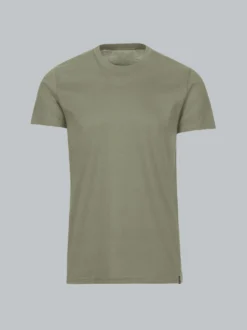 Slim Fit T-Shirt aus DELUXE Baumwolle Salbei