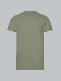 Slim Fit T-Shirt aus DELUXE Baumwolle Salbei