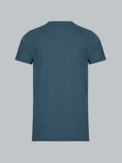 Slim Fit T-Shirt aus DELUXE Baumwolle Jeans-melange