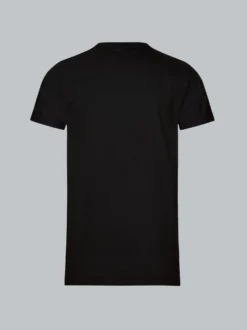 Slim Fit T-Shirt aus DELUXE Baumwolle Schwarz