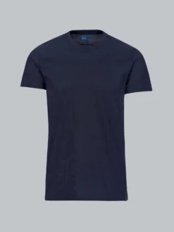 Slim Fit T-Shirt aus DELUXE Baumwolle Navy