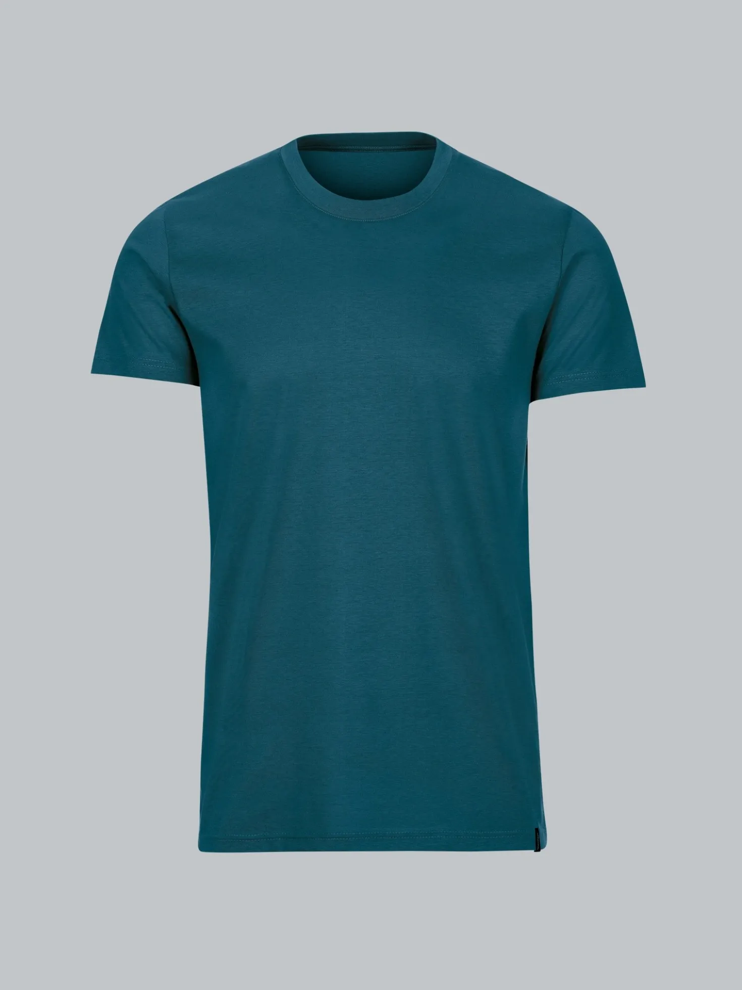 Slim Fit T-Shirt aus DELUXE Baumwolle Petrol