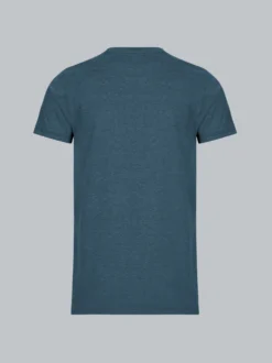Slim Fit T-Shirt aus DELUXE Baumwolle Jeans-melange