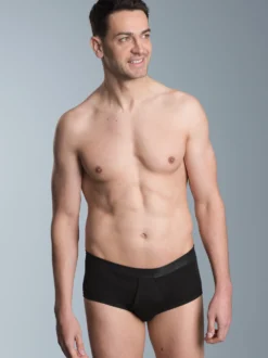 Slip Feinripp im Doppelpack Schwarz
