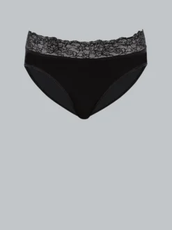 Slip mit Spitze Schwarz