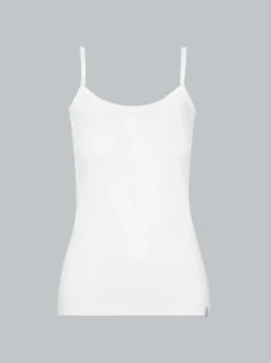 Spaghetti-Trägershirt Weiss