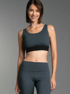 Sport-Bustier Anthrazit