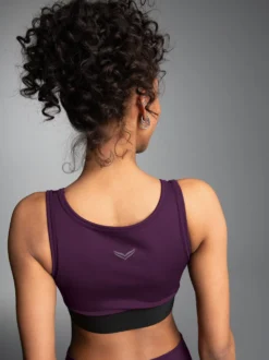 Sport-Bustier Aubergine