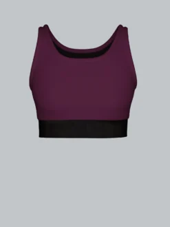 Sport-Bustier Aubergine
