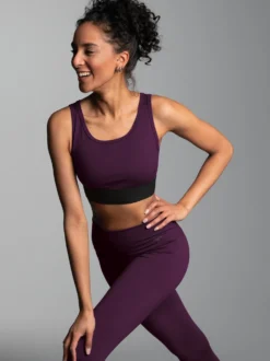 Sport-Bustier Aubergine