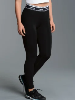 Sportleggings mit Elastikbund Schwarz