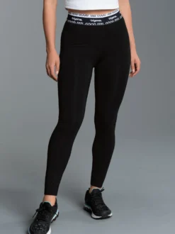 Sportleggings mit Elastikbund Schwarz