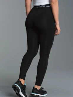 Sportleggings mit Elastikbund Schwarz