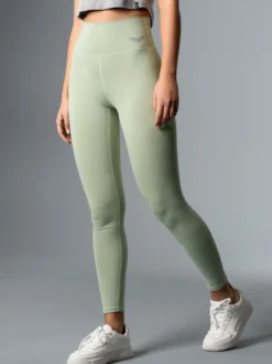 Sportleggings mit hohem Bund Green tea