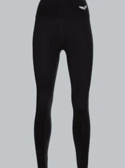 Sportleggings mit hohem Bund Schwarz