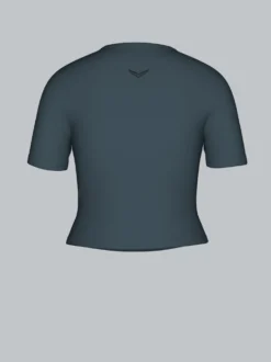 Sport Set aus Cropped T-Shirt und Leggings Anthrazit