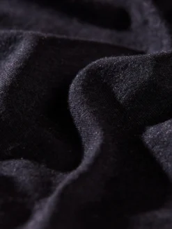 Sportshirt aus Merinowolle Schwarz