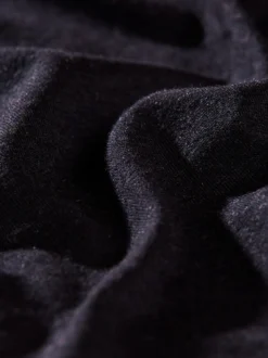 Sportshirt aus Merinowolle Schwarz