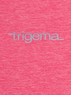 Sportshirt in Melange-Optik Flamingo