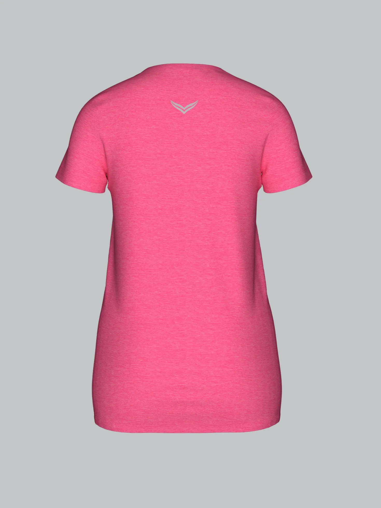 Sportshirt in Melange-Optik Flamingo