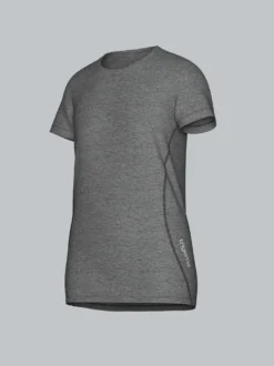 Sportshirt in Melange-Optik Schwarz/bunt