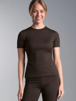 Sport-Shirt mit reflektierender Schwinge Mocca