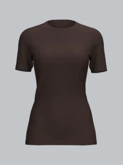 Sport-Shirt mit reflektierender Schwinge Mocca