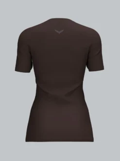 Sport-Shirt mit reflektierender Schwinge Mocca