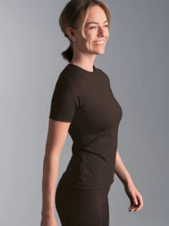 Sport-Shirt mit reflektierender Schwinge Mocca
