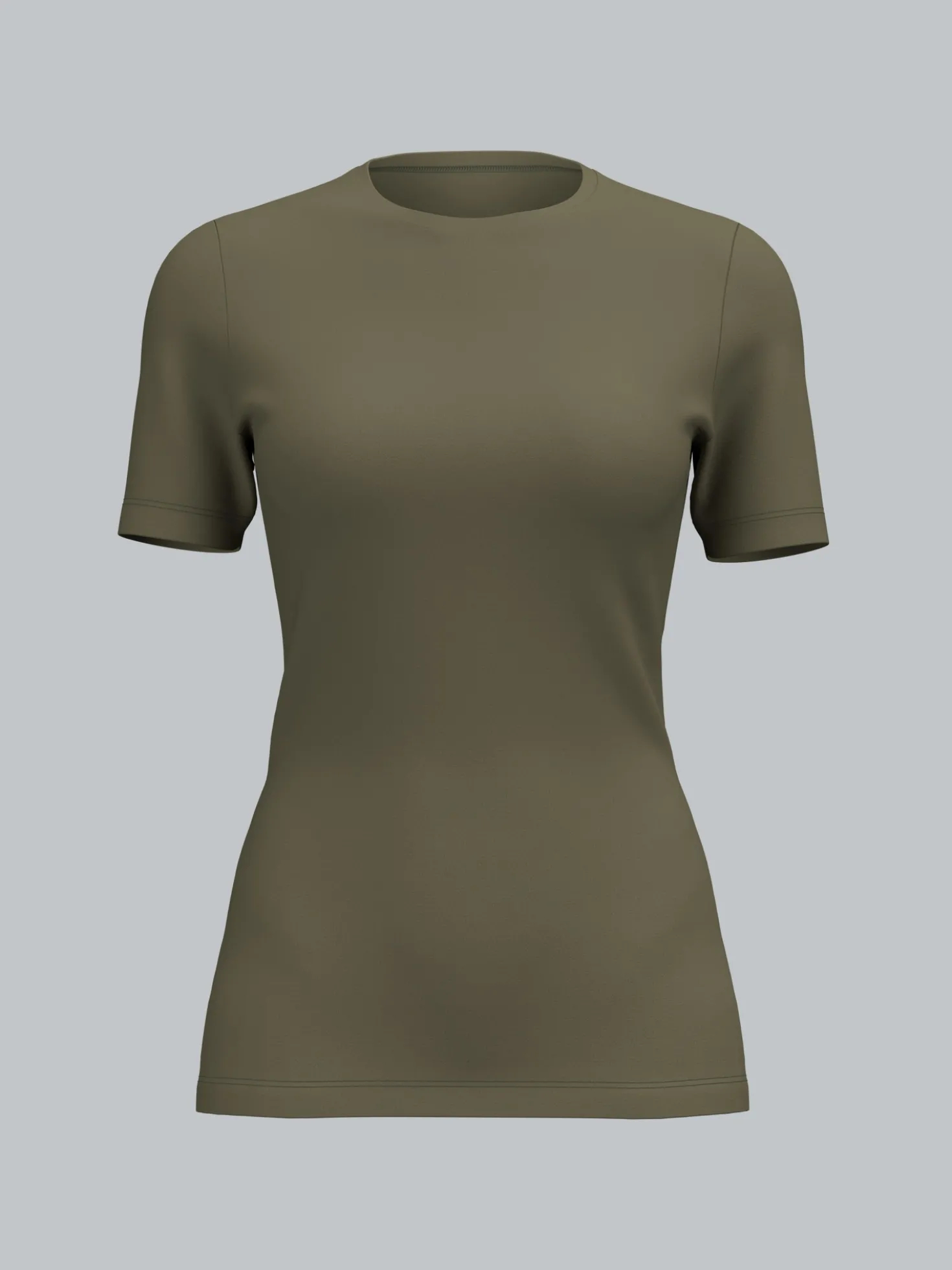 Sport-Shirt mit reflektierender Schwinge Khaki