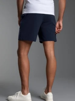 Sport-Shorts mit Innenslip aus Netz Navy