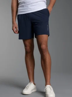 Sport-Shorts mit Innenslip aus Netz Navy