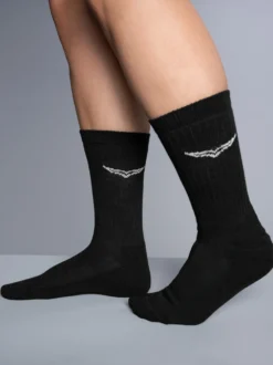 Sportsocken im Doppelpack Schwarz
