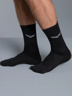 Sportsocken im Doppelpack Schwarz