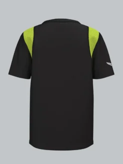 Sport T-Shirt mit Netzeinsätzen Schwarz