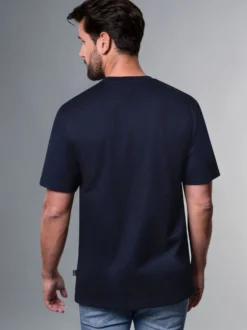 Spruch Shirt mit lustigem Affen-Print Navy