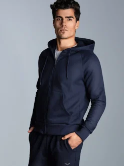 Sweatjacke mit Kapuze Navy