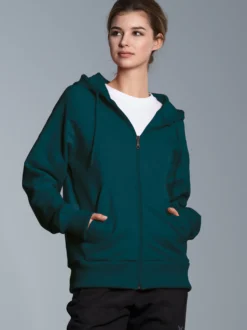 Sweatjacke mit Kapuze Saphir
