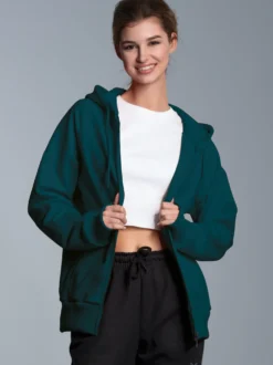 Sweatjacke mit Kapuze Saphir