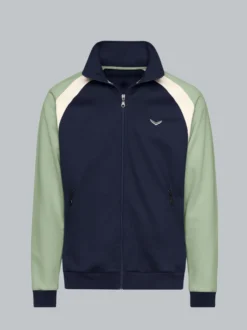 Sweatjacke mit Stehkragen Navy
