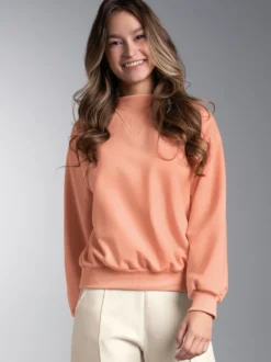 Sweatshirt im modischen Oversize-Look Puder