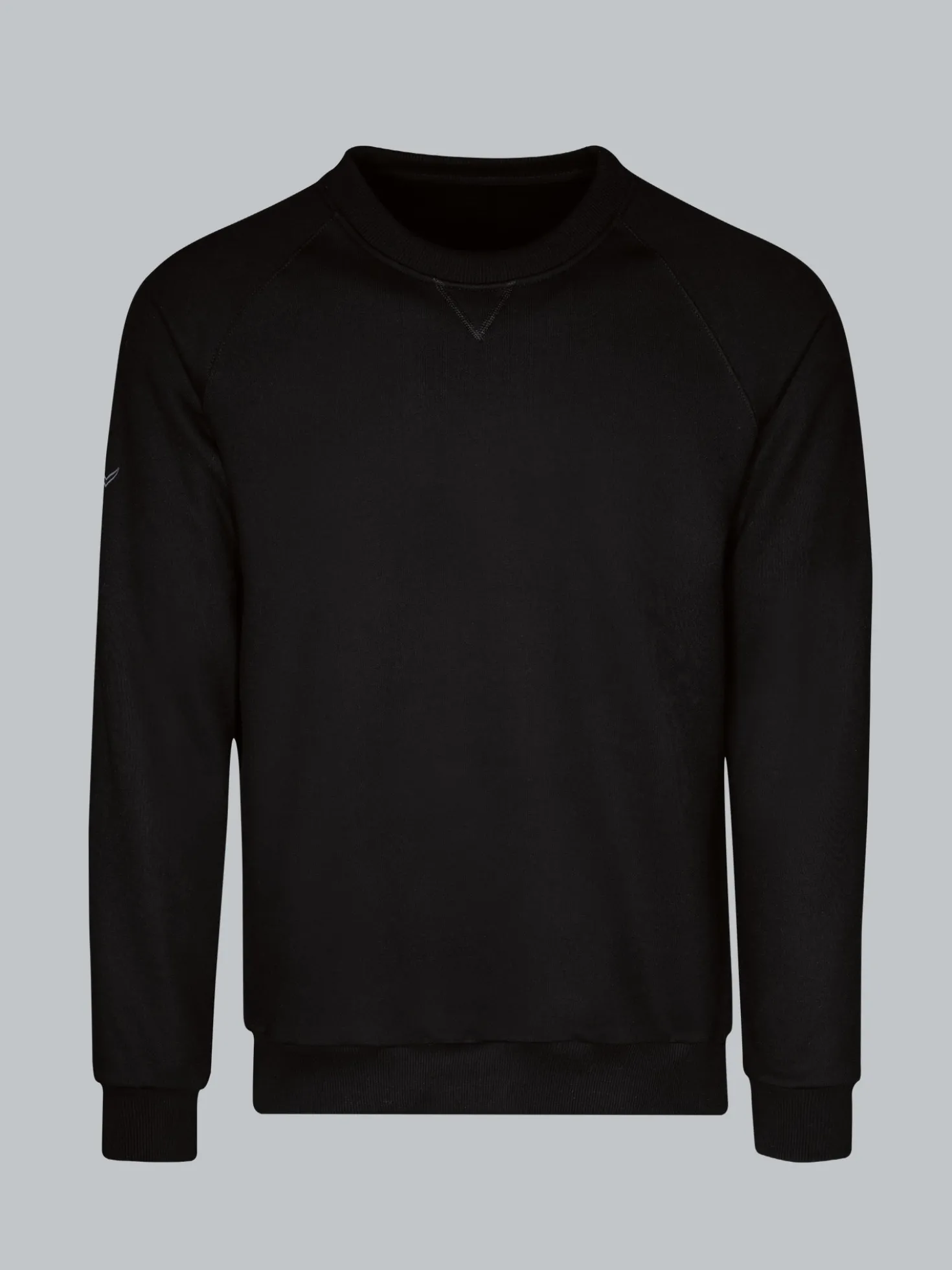 Sweatshirt mit angerauter Innenseite Schwarz