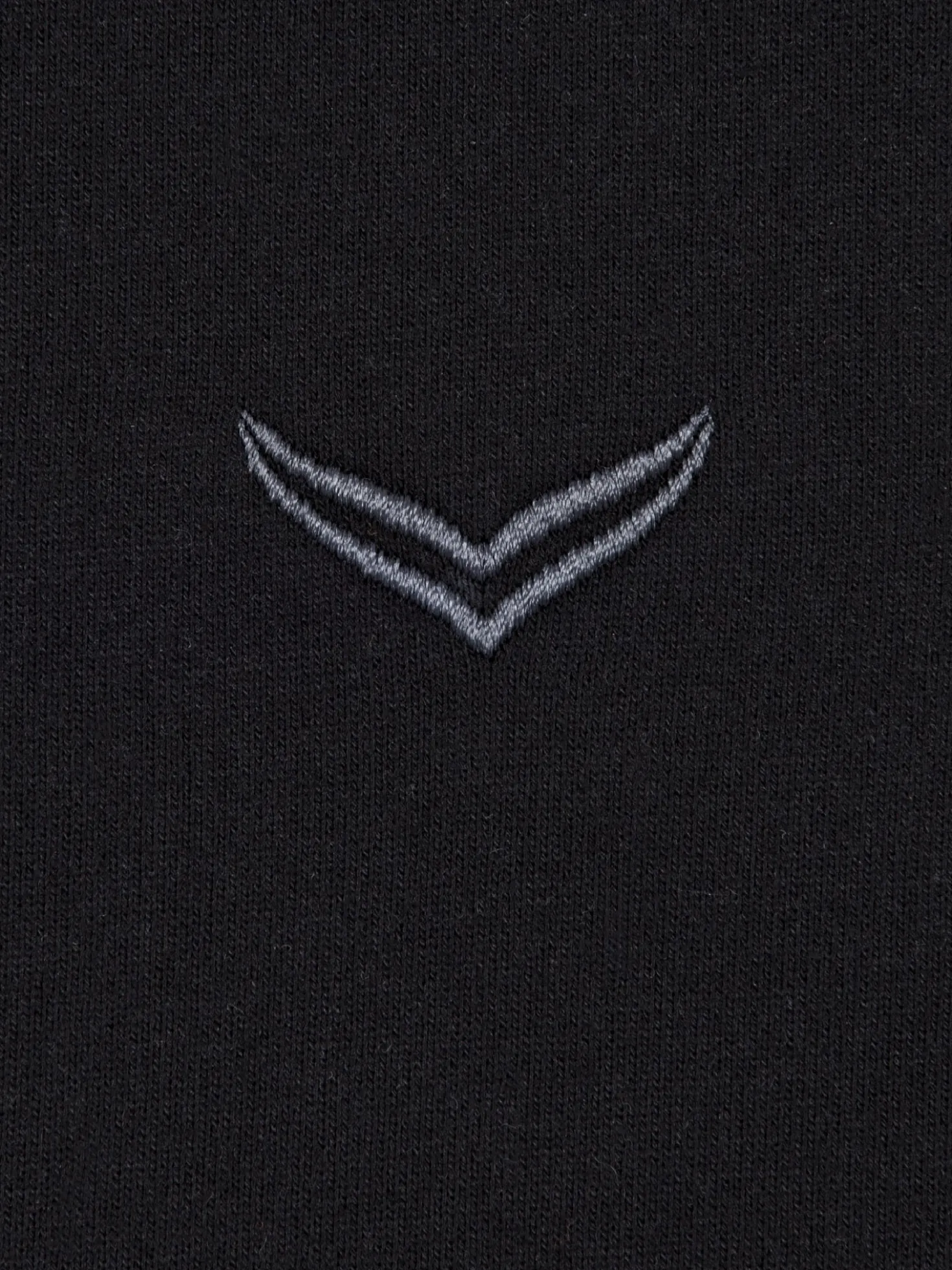Sweatshirt mit angerauter Innenseite Schwarz